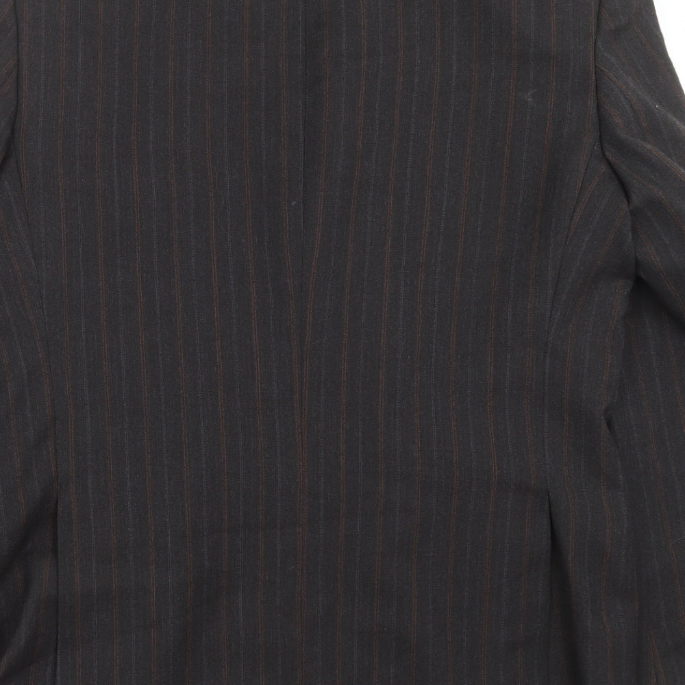 F&F Mens Grey Striped  Jacket Suit Jacket Size 42