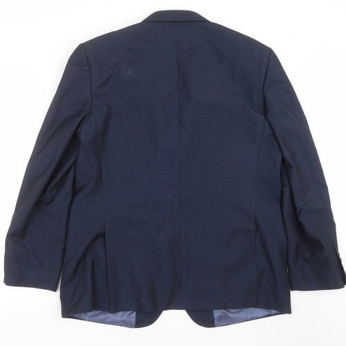 Burton Mens Blue   Jacket Suit Jacket Size 46  - Tailored fit