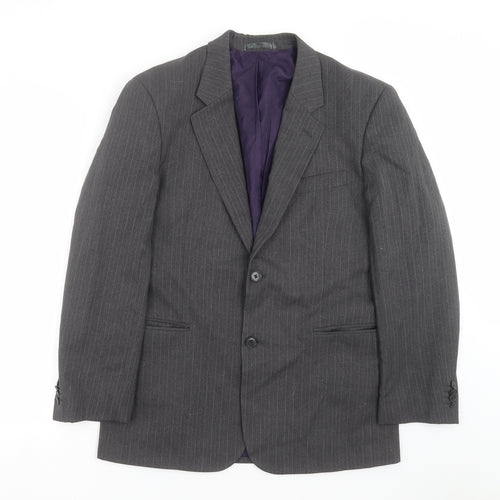 Taylor & Wright Mens Grey Striped  Jacket Suit Jacket Size 38