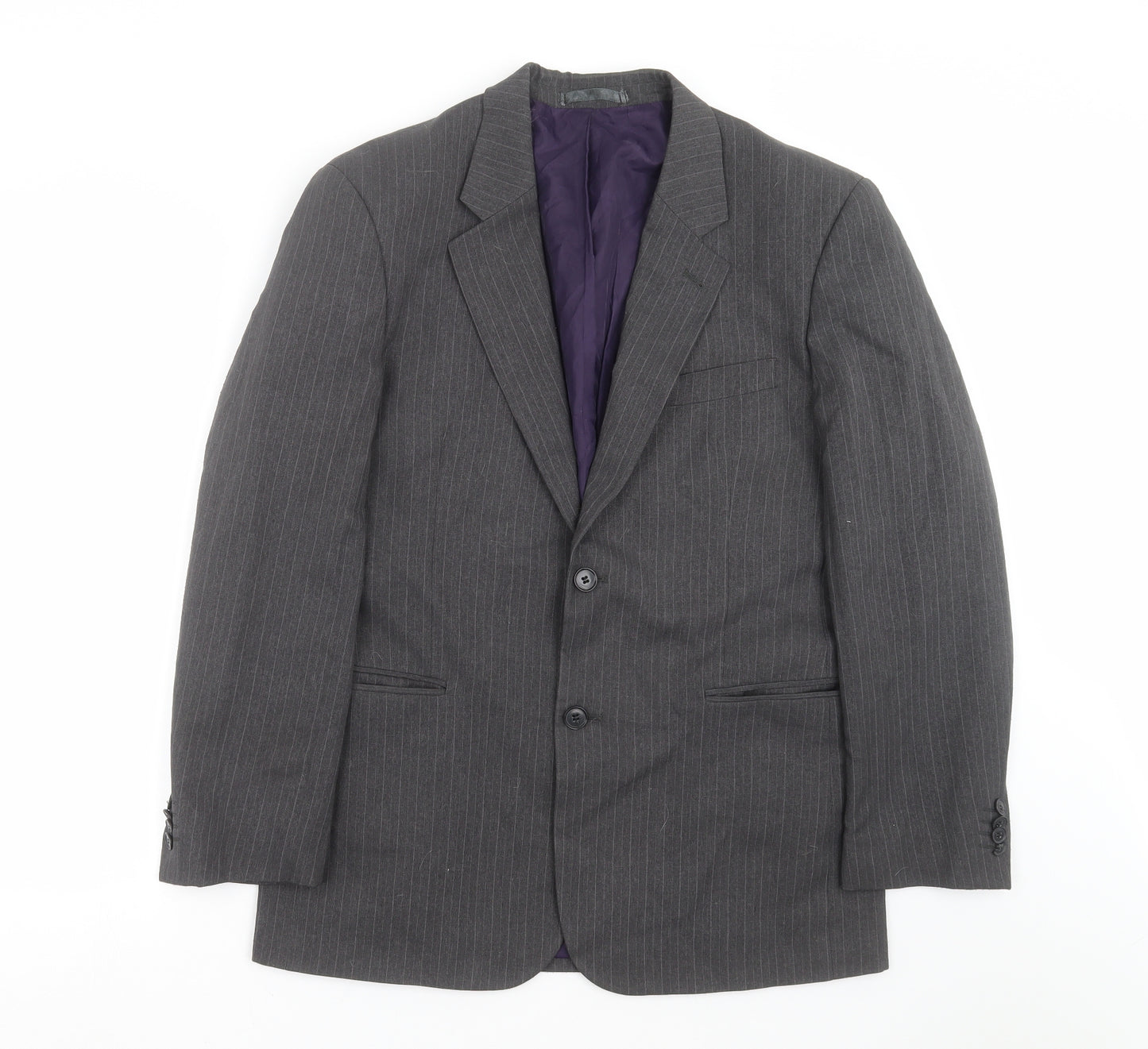 Taylor & Wright Mens Grey Striped  Jacket Suit Jacket Size 38