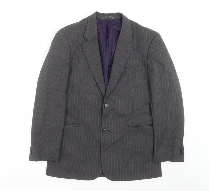 Taylor & Wright Mens Grey Striped  Jacket Suit Jacket Size 38