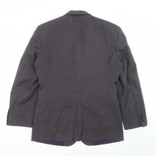 Taylor & Wright Mens Grey Striped  Jacket Suit Jacket Size 38