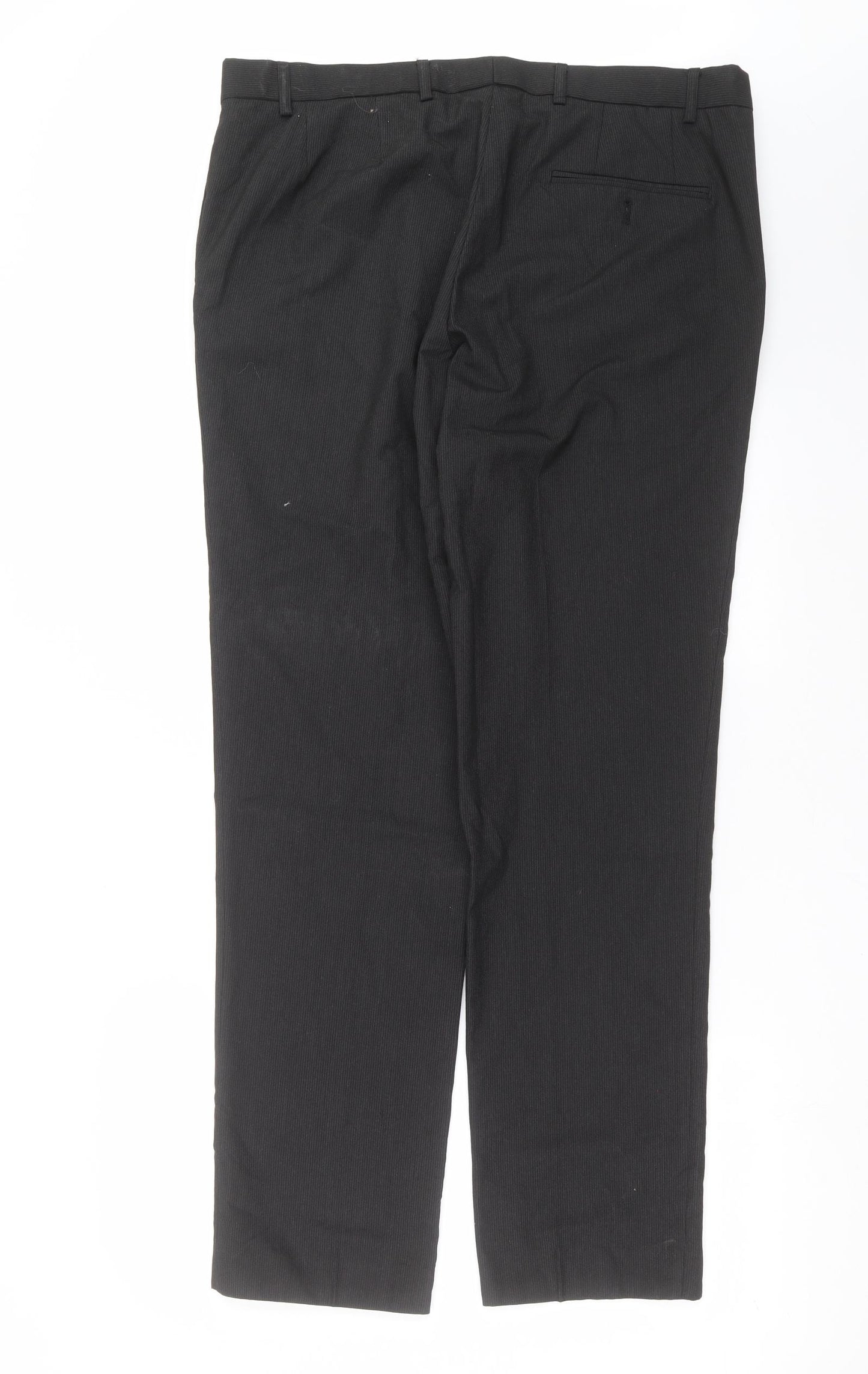 Taylor & Wright Mens Black Striped  Trousers  Size 38 in L32 in