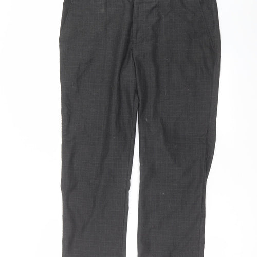 F&F Mens Grey Check  Trousers  Size 38 in L28 in