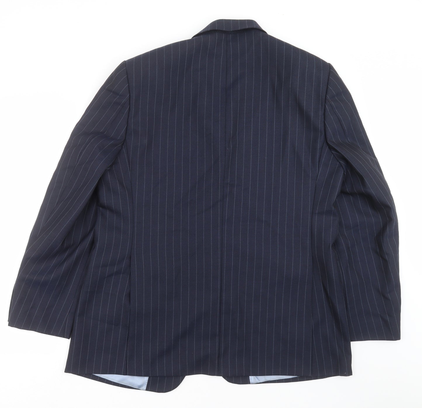 Charles Tyrwhitt Mens Blue Striped  Jacket Suit Jacket Size 44