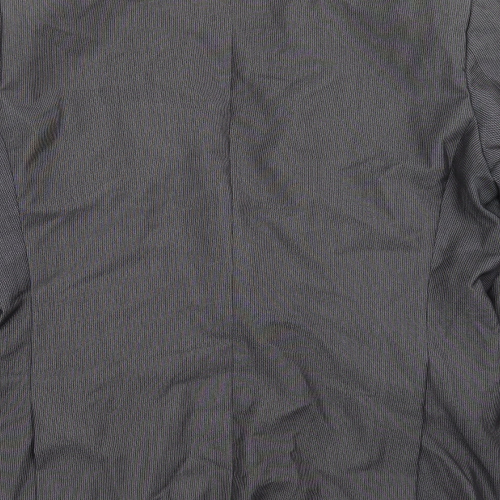 NEXT Mens Grey Striped  Jacket Suit Jacket Size 44