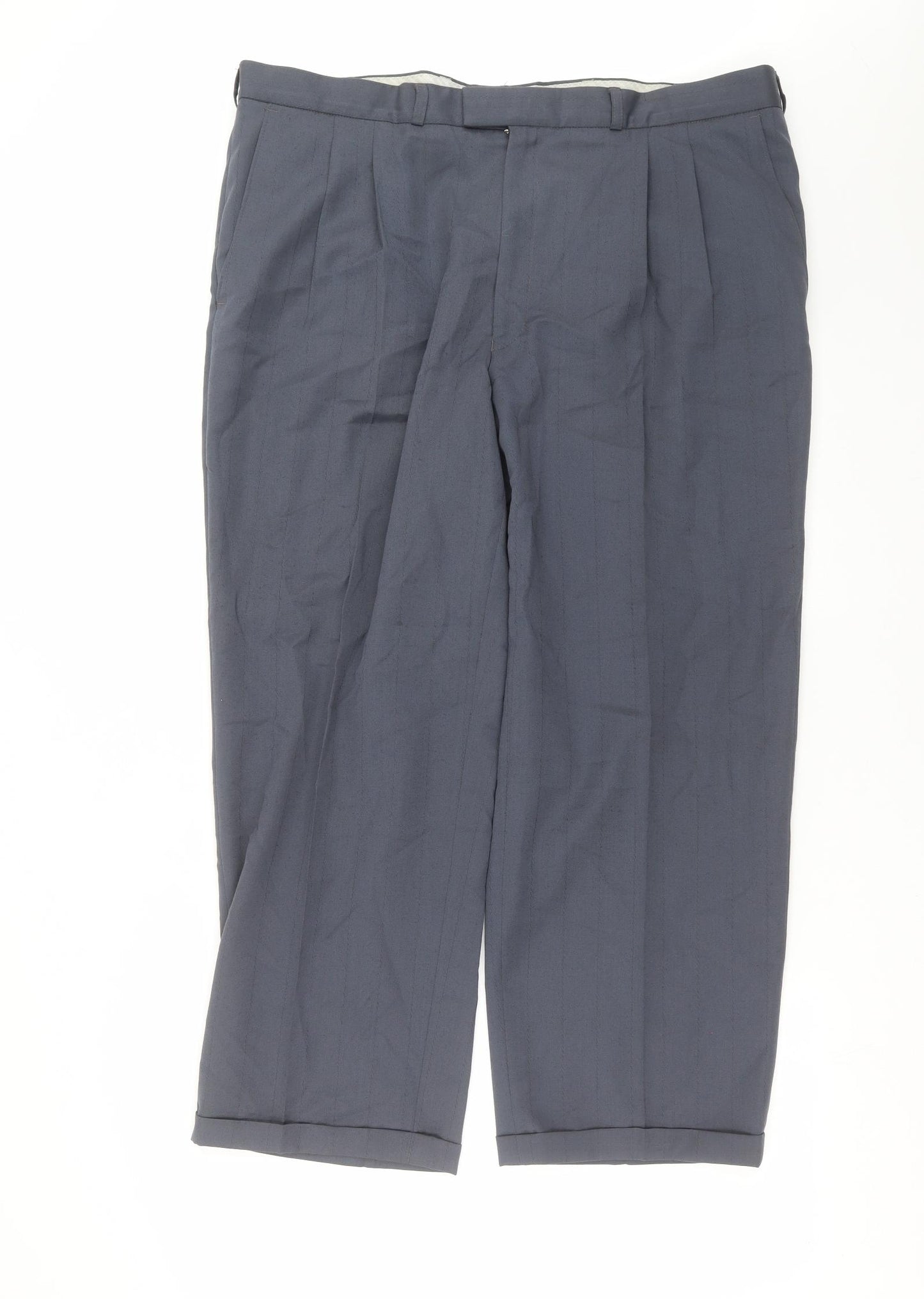 Preworn Mens Blue Striped  Trousers  Size 40 in L27 in