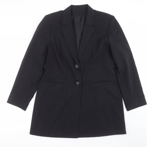 Dorothy Perkins Womens Blue Striped  Jacket Suit Jacket Size 16