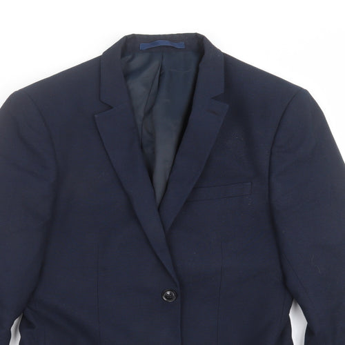 Topman Mens Blue   Jacket Suit Jacket Size 38