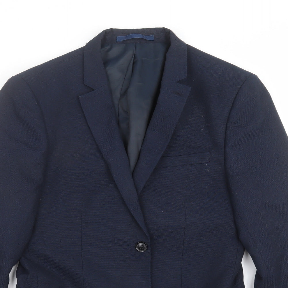 Topman Mens Blue   Jacket Suit Jacket Size 38