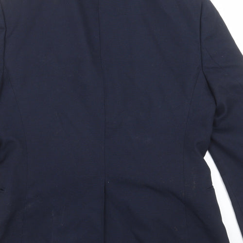 Topman Mens Blue   Jacket Suit Jacket Size 38