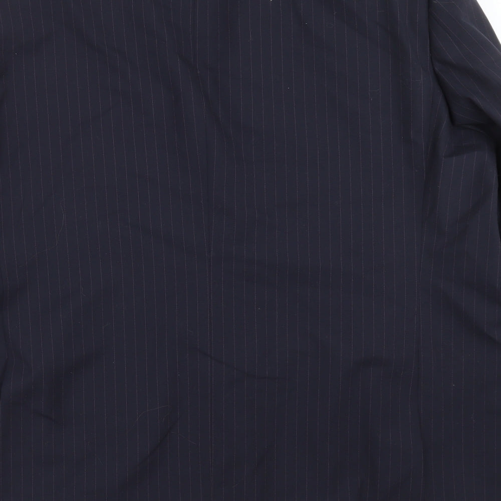 Pierre Cardin Mens Blue Striped  Jacket Suit Jacket Size 50