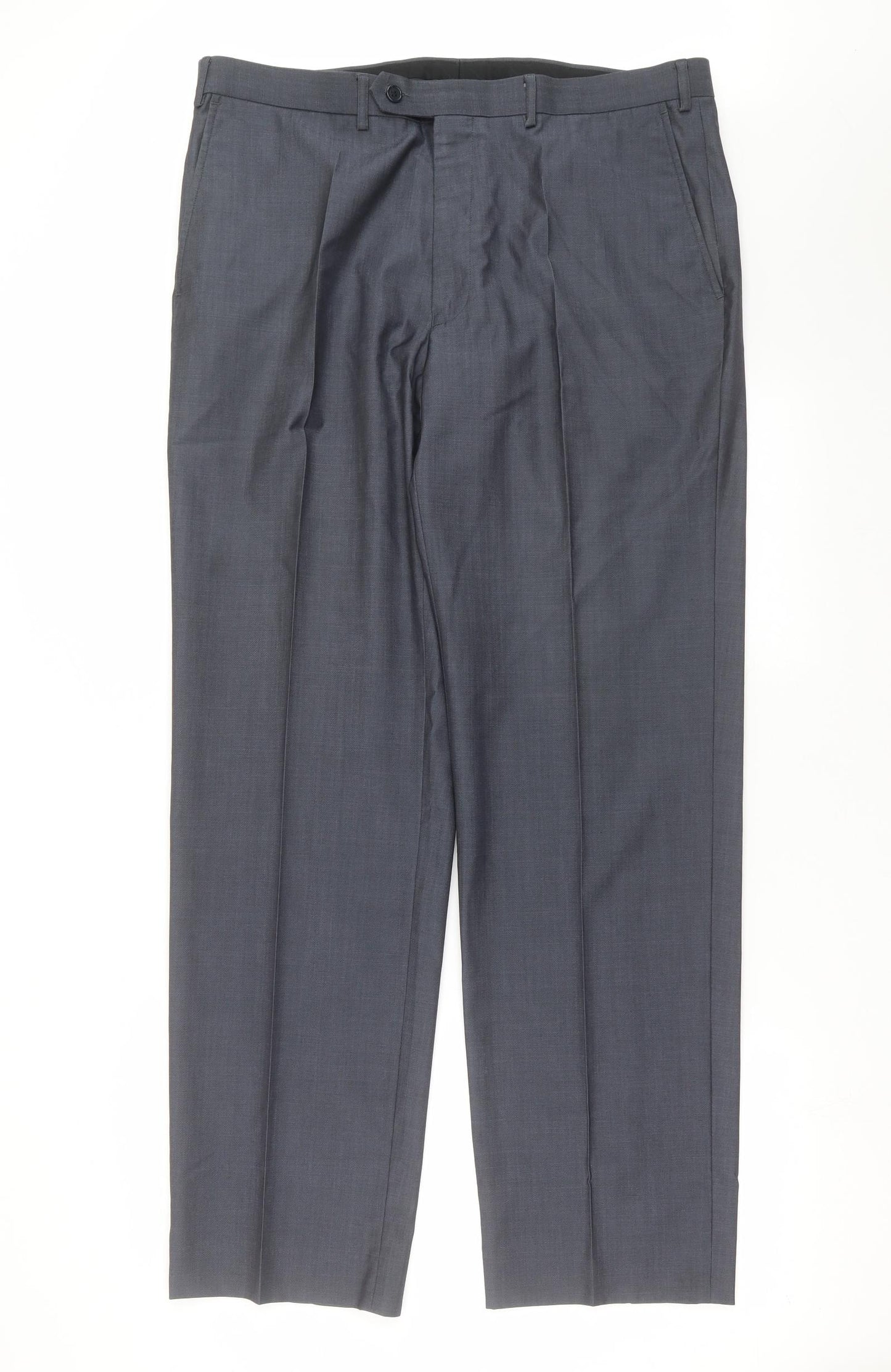 Marks and Spencer Mens Blue   Trousers  Size 38 in L32 in