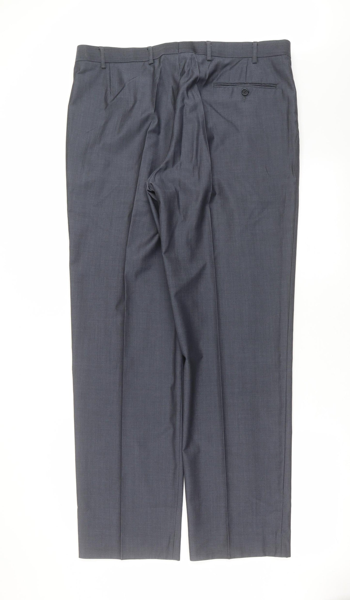 Marks and Spencer Mens Blue   Trousers  Size 38 in L32 in