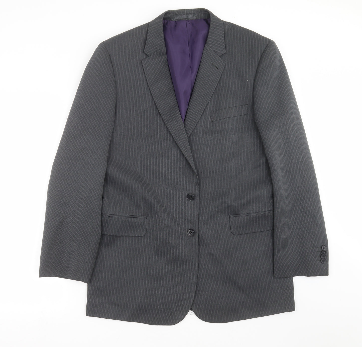 Taylor & Wright Mens Grey Striped  Jacket Suit Jacket Size 42