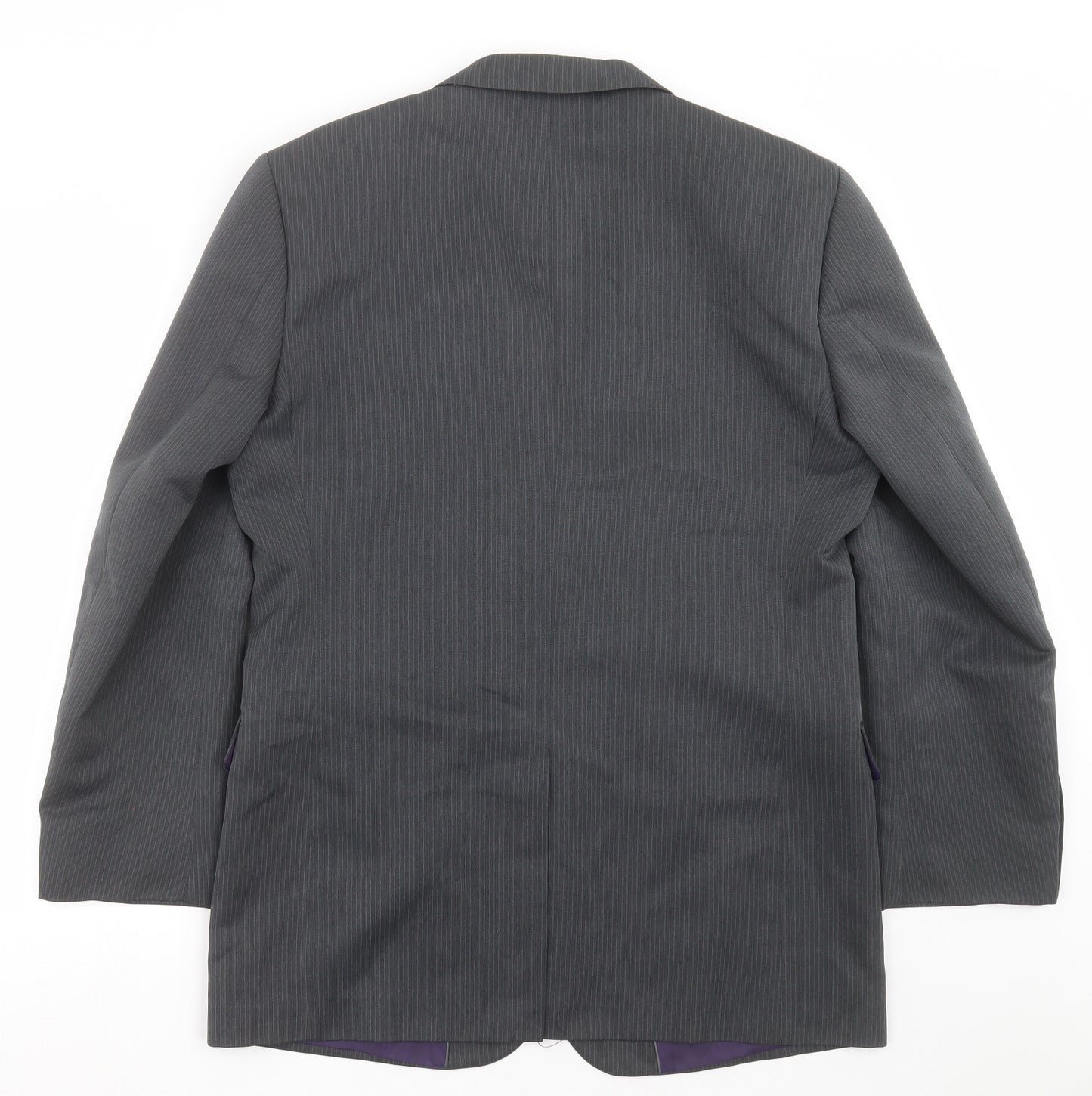 Taylor & Wright Mens Grey Striped  Jacket Suit Jacket Size 42