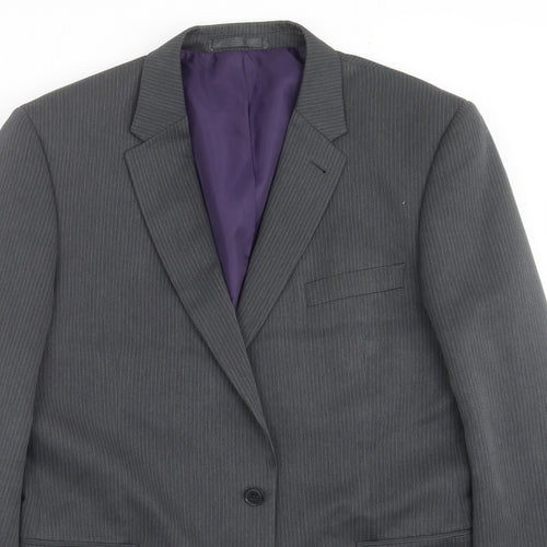 Taylor & Wright Mens Grey Striped  Jacket Suit Jacket Size 42