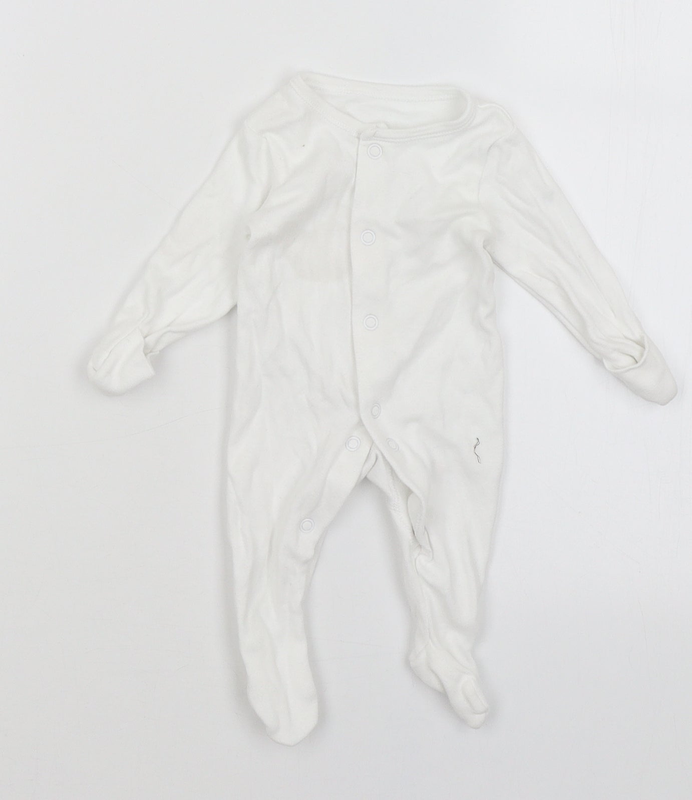 George Baby White   Babygrow One-Piece Size Newborn