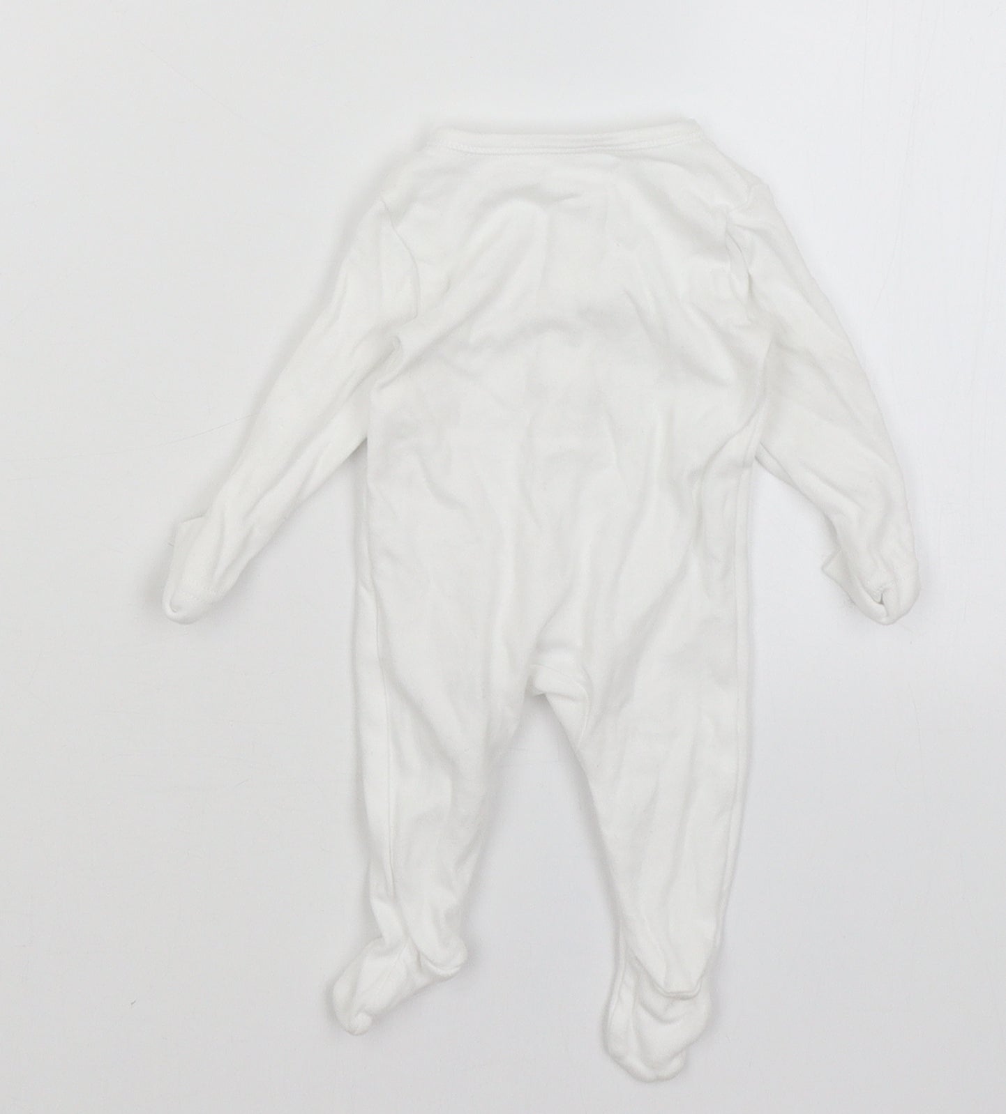 George Baby White   Babygrow One-Piece Size Newborn