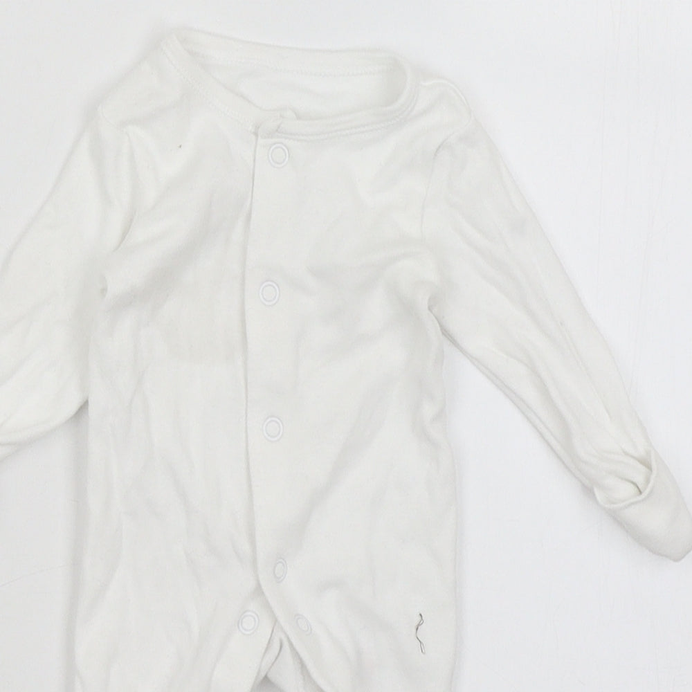 George Baby White   Babygrow One-Piece Size Newborn
