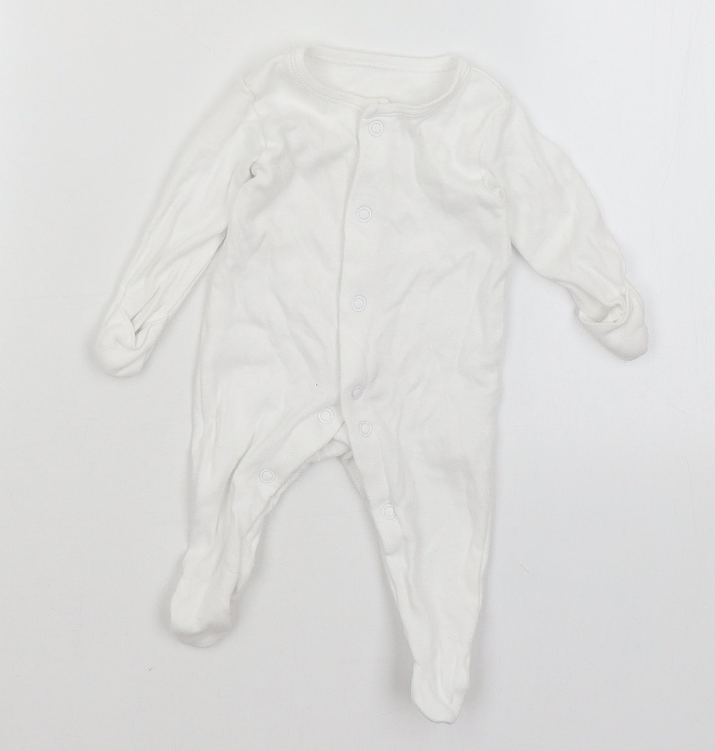 George Baby White   Babygrow One-Piece Size Newborn