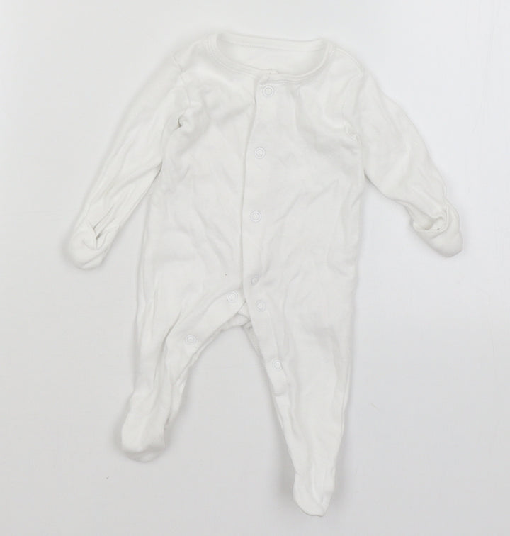 George Baby White   Babygrow One-Piece Size Newborn
