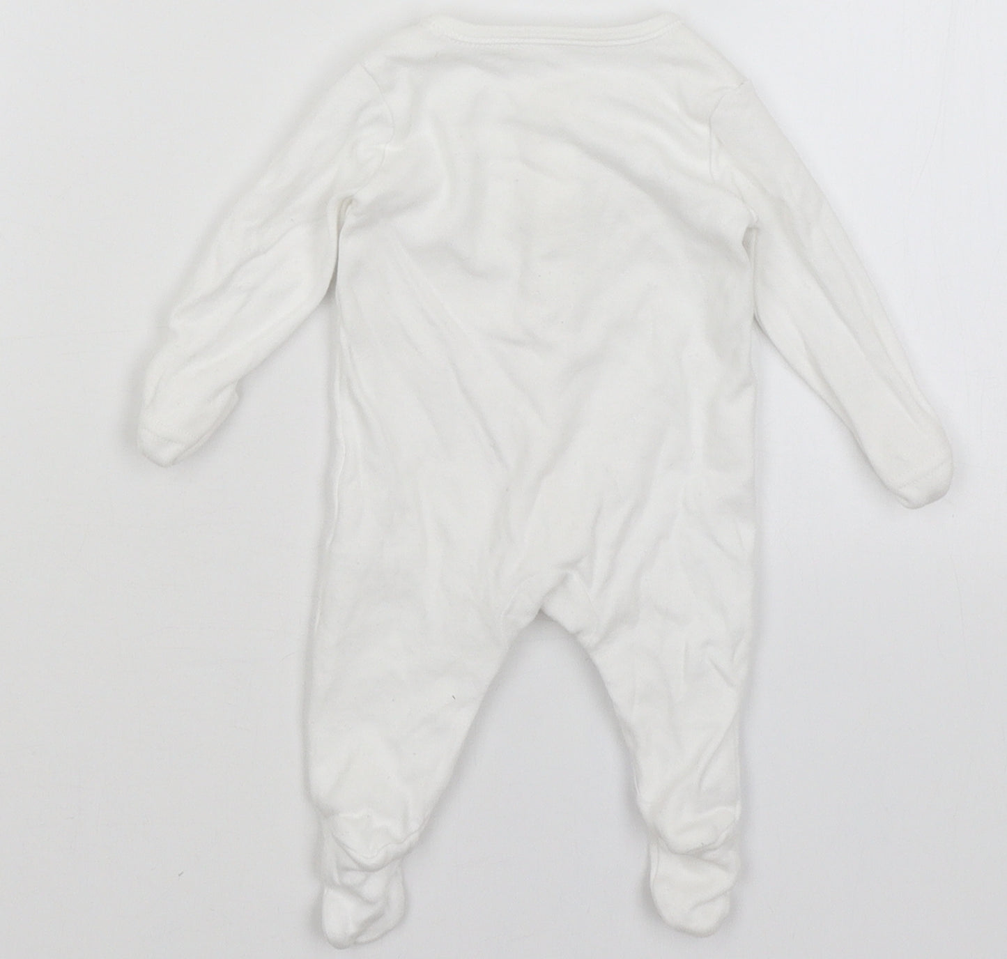 George Baby White   Babygrow One-Piece Size Newborn