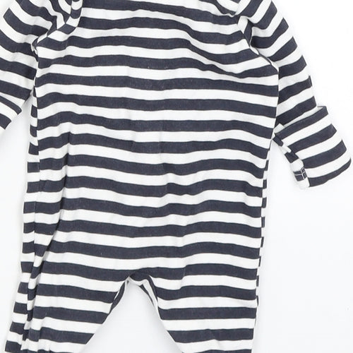 Primark Baby Blue Striped  Babygrow One-Piece Size Newborn