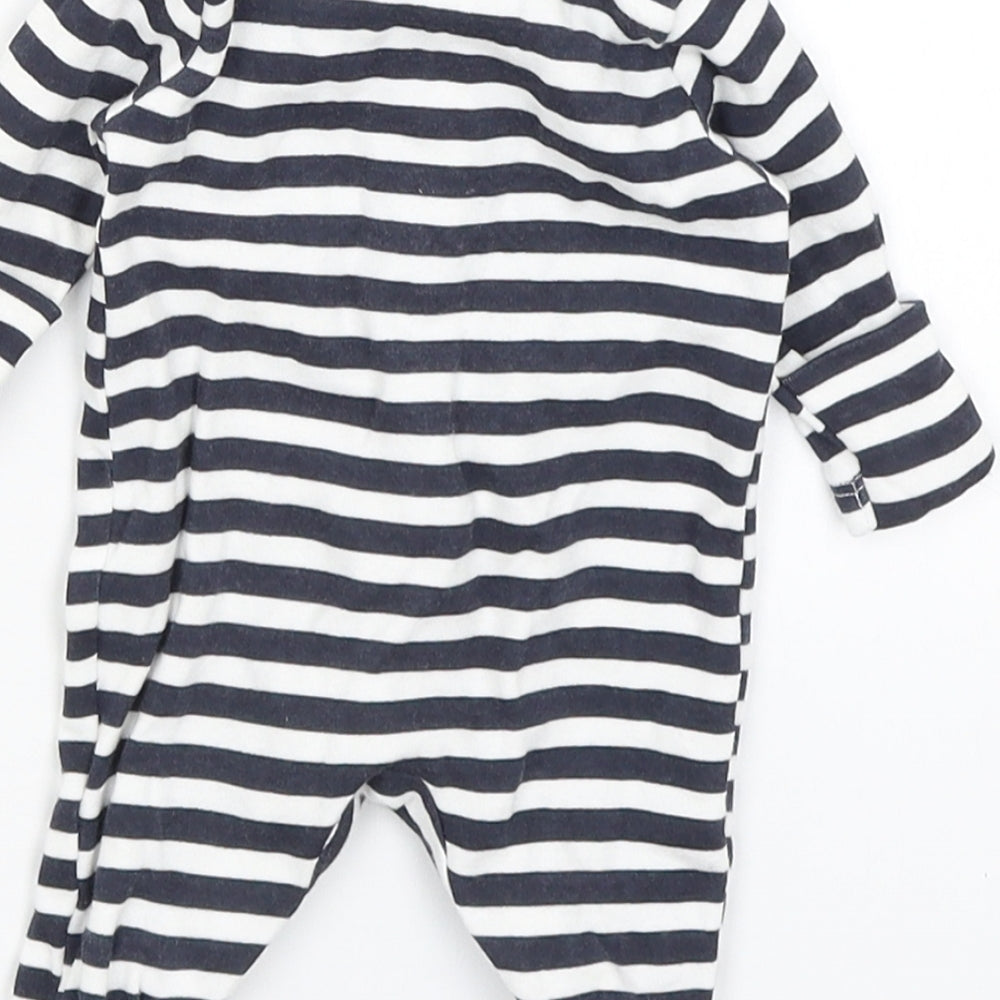 Primark Baby Blue Striped  Babygrow One-Piece Size Newborn