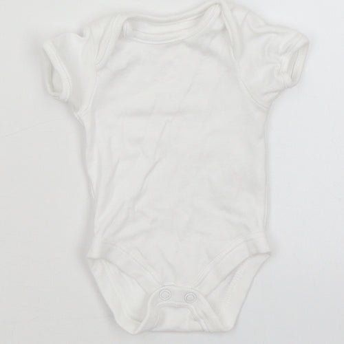 George Baby White   Romper One-Piece Size Newborn