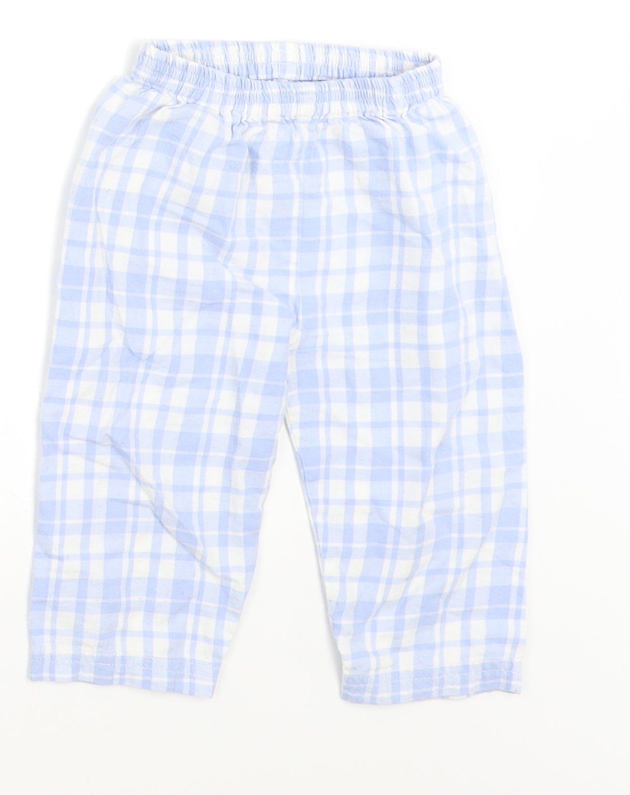 Nutmeg Baby Blue Check  Cami Pyjama Set Size 9-12 Months