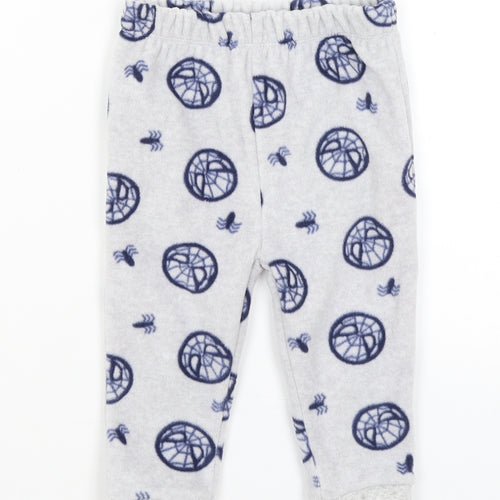 George Baby Grey Solid  Capri Pyjama Pants Size 9-12 Months  - Spiderman