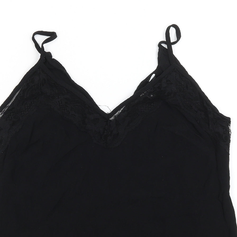 New Look Womens Black   Camisole Tank Size 8
