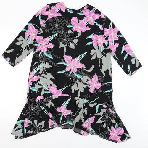 River Island Womens Black Floral  Mermaid  Size 14