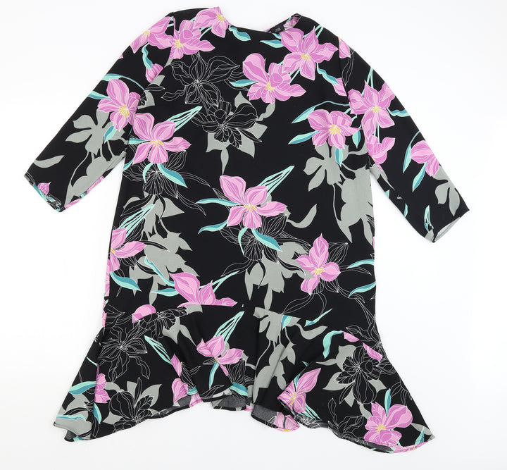 River Island Womens Black Floral  Mermaid  Size 14
