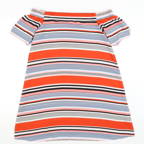 New Look Womens Blue Striped  A-Line  Size 12