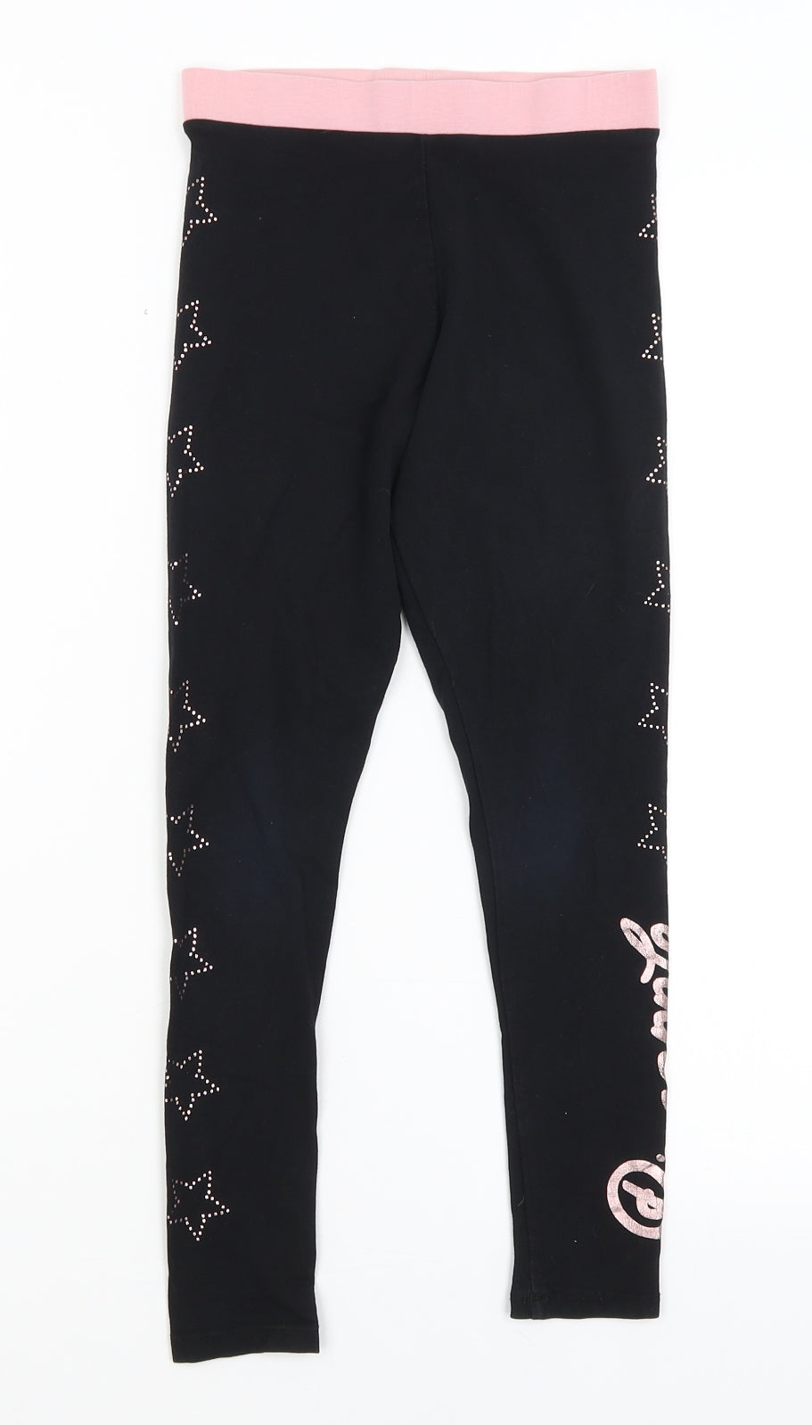 Pineapple Girls Black   Capri Trousers Size 9-10 Years