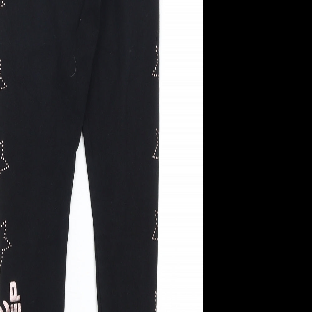 Pineapple Girls Black   Capri Trousers Size 9-10 Years