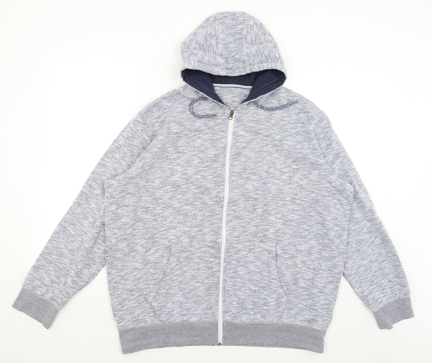 F&F Mens Blue   Full Zip Hoodie Size XL