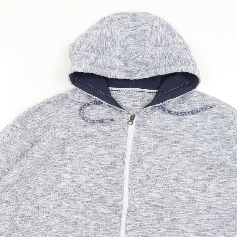 F&F Mens Blue   Full Zip Hoodie Size XL