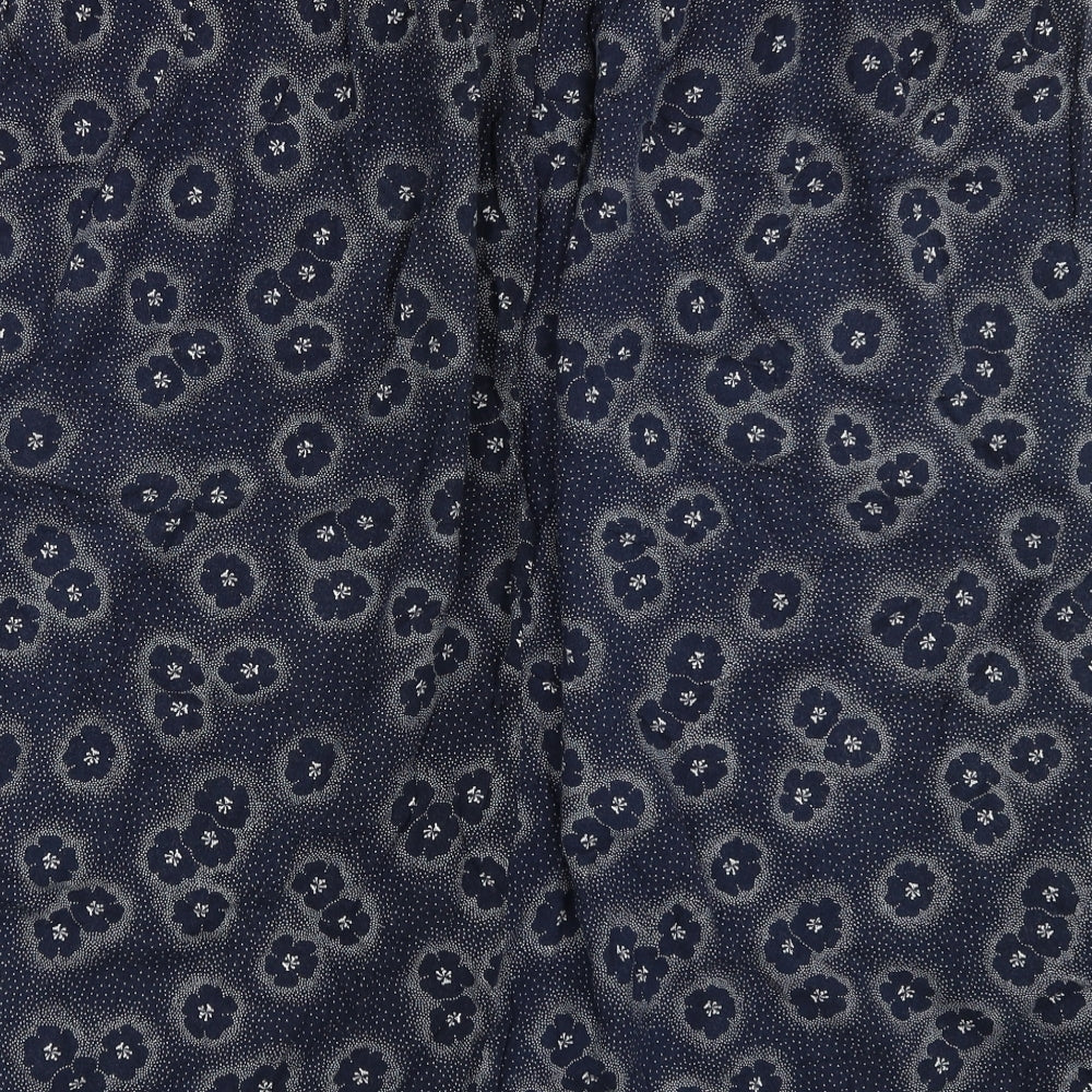 Berkertex Womens Blue Floral  A-Line Skirt Size 24