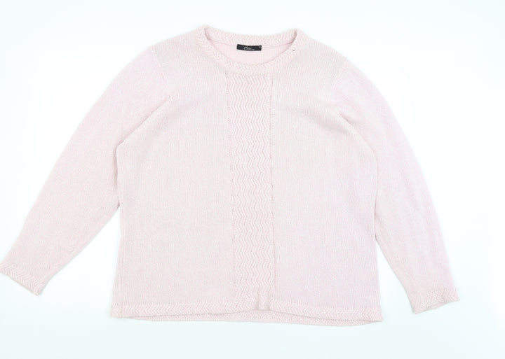 BM Womens Pink   Pullover Jumper Size XL