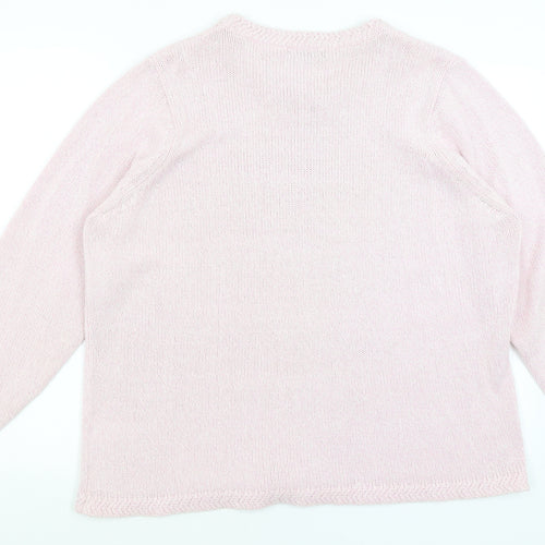 BM Womens Pink   Pullover Jumper Size XL