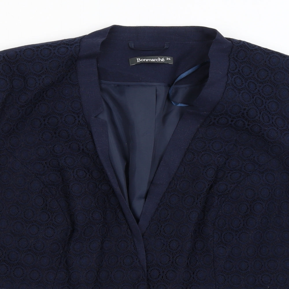Bonmarche Womens Blue   Jacket Blazer Size 24