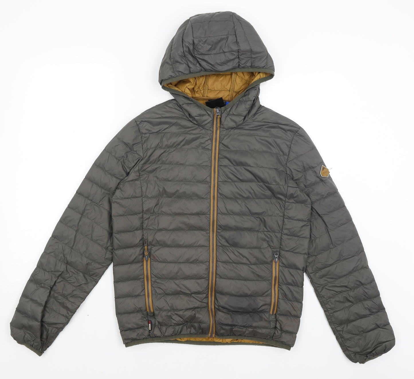 Surfanic Boys Grey   Quilted Coat Size 14 Years