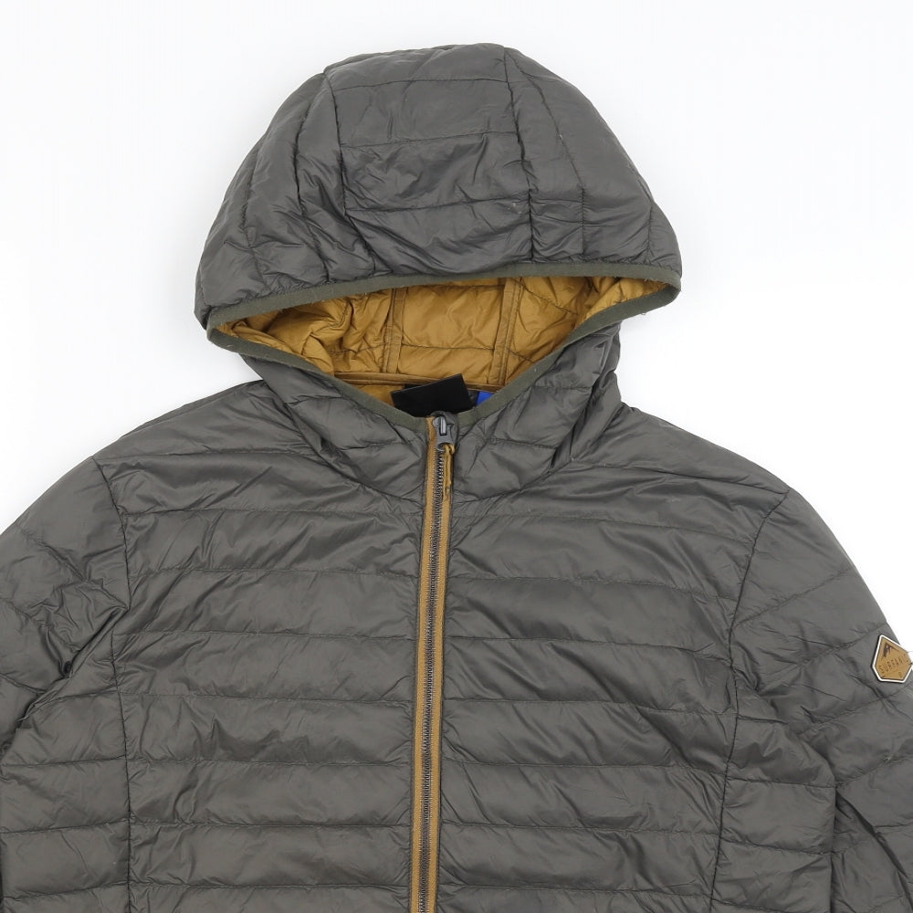 Surfanic Boys Grey   Quilted Coat Size 14 Years
