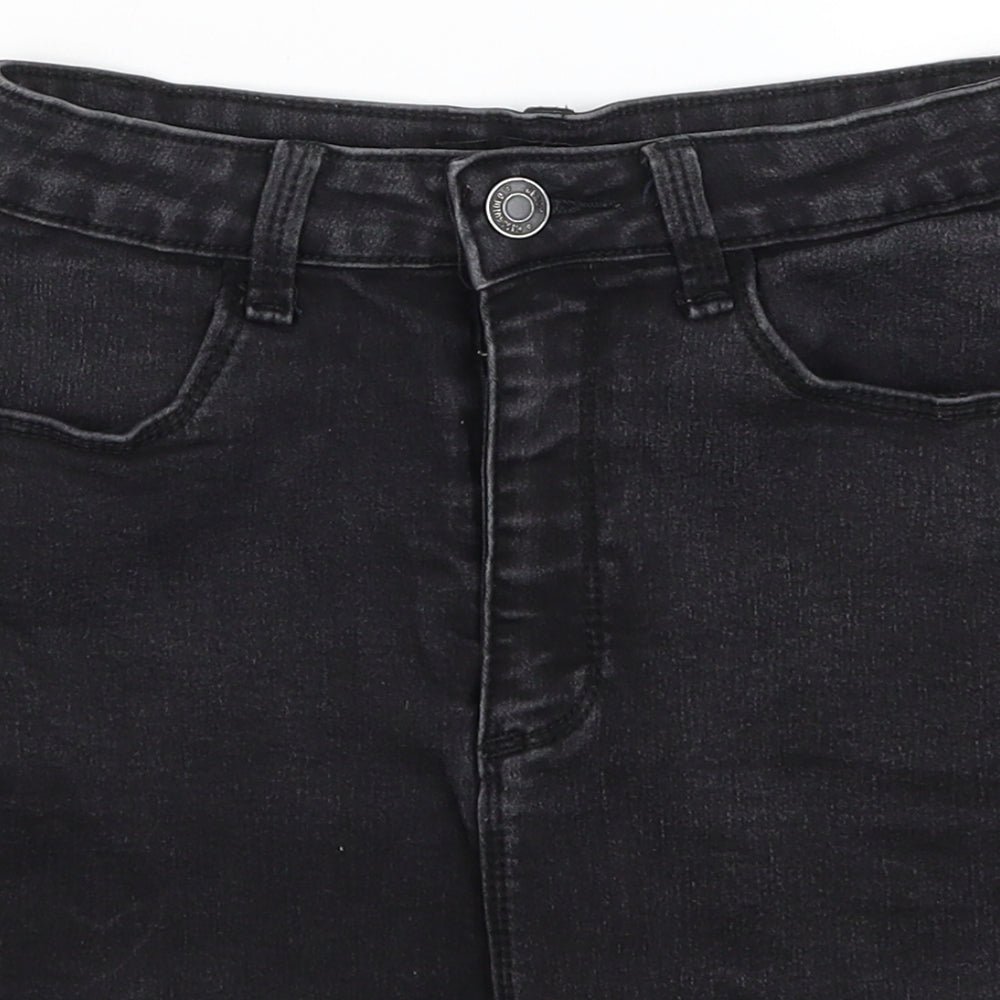 Missguided Womens Black   A-Line Skirt Size 8