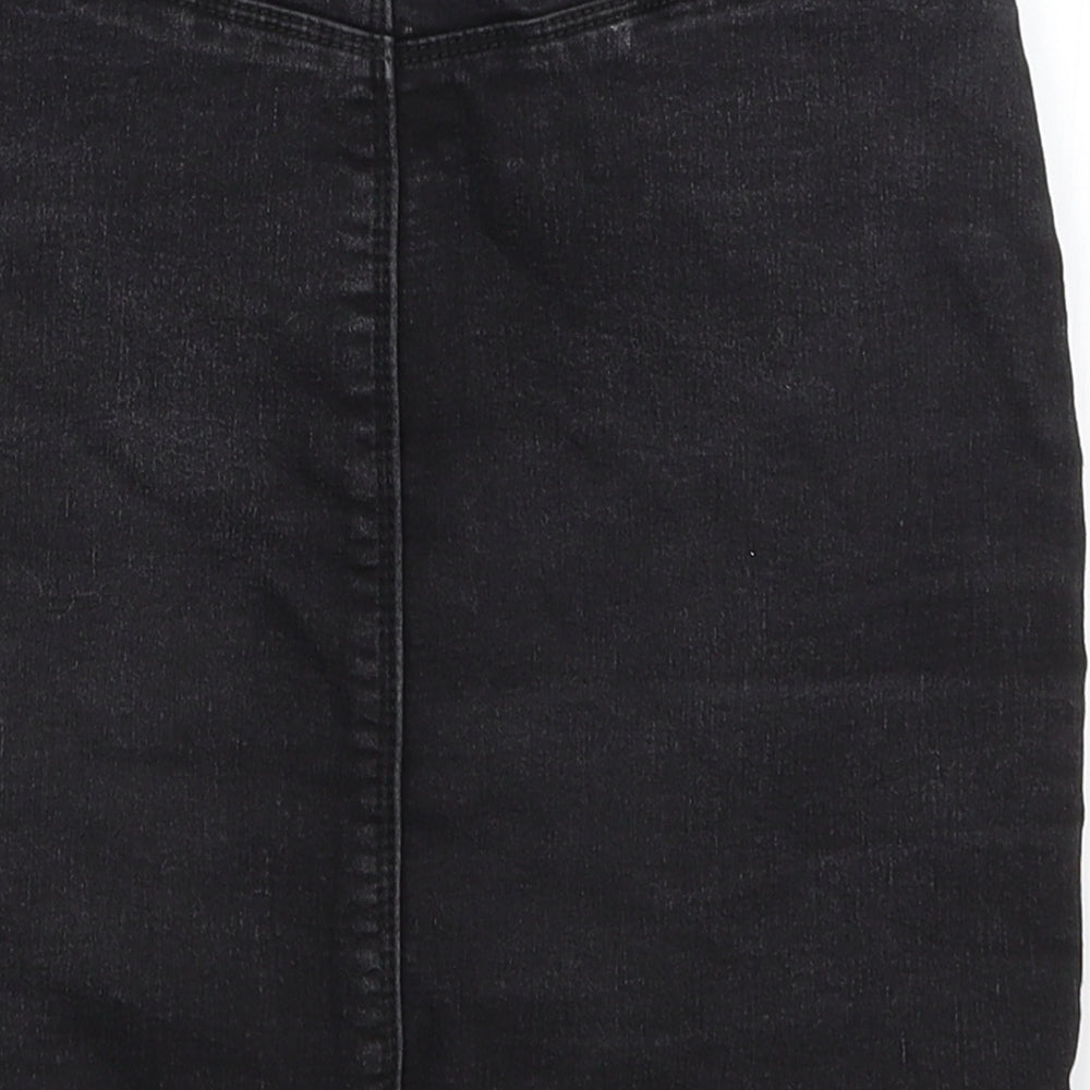 Missguided Womens Black   A-Line Skirt Size 8