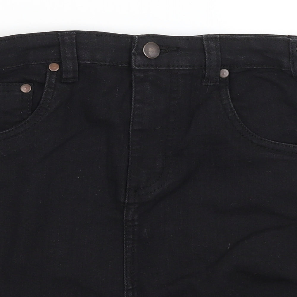 Pretty Little Thing Womens Black   A-Line Skirt Size 8