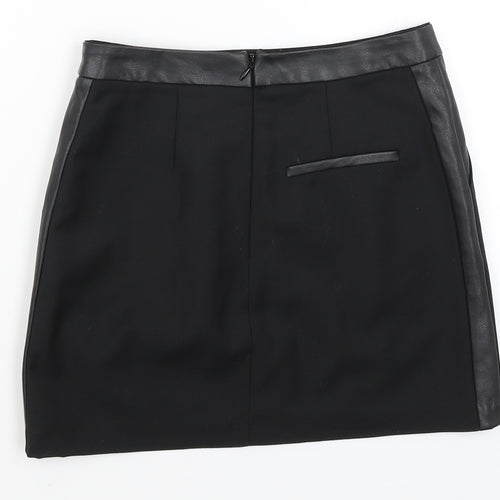 Topshop Womens Black   A-Line Skirt Size 8